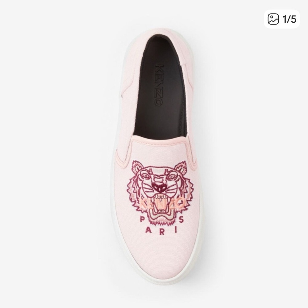 KENZO K-SKATE TIGER SLIP-ONS Pink size 40